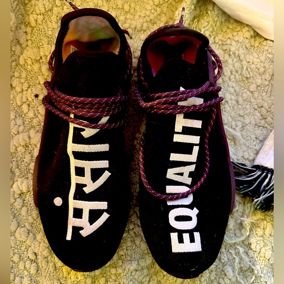 adidas | Shoes | Adidas Pharrell Human Race Holi Festival Core Black Size 2  | Poshmark